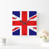 UNION JACK - DE BRITSE VLAG VIERKANTE KLOK (Huis)