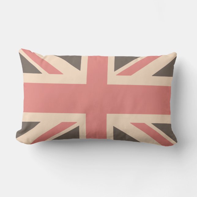 Union Jack - Designer Soft Faded Kussen (Voorkant)