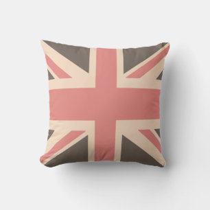 Union Jack - Designer Soft Faded Kussen