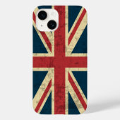 Union Jack Distress Case-Mate iPhone Case (Achterkant)