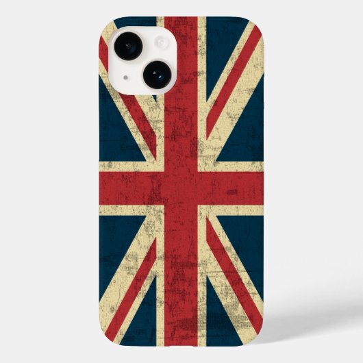 Union Jack Distress Case-Mate iPhone Case (Achterkant)