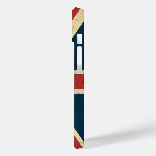 Union Jack Distress Case-Mate iPhone Case (Achterkant / Links)