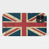 Union Jack Distress Case-Mate iPhone Case (Achterkant (horizontaal))