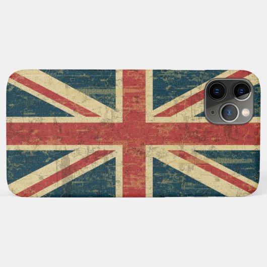 Union Jack  Distress Case-Mate iPhone Case (Achterkant (horizontaal))