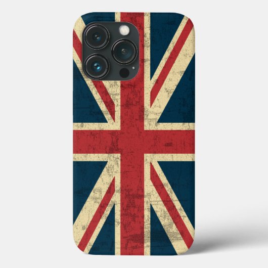 Union Jack Distress Case-Mate iPhone Case (Achterkant)