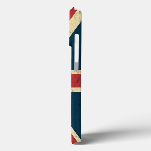 Union Jack Distress Case-Mate iPhone Case (Achterkant / Links)