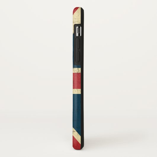 Union Jack  Distress Case-Mate iPhone Case (Achterkant/links)