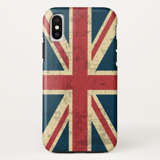 Union Jack  Distress Case-Mate iPhone Case (Achterkant)