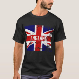 Union Jack Distress England Britse vlag T-shirt