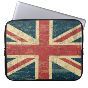 Union Jack  Distress Laptop Sleeve
