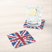 Union Jack Drink Mats UK Flag Decor Kartonnen Onderzetters (Insitu)