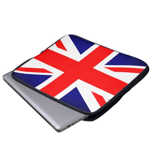 Union Jack Electronics Bag Laptop Sleeve (Voorkant onderkant)