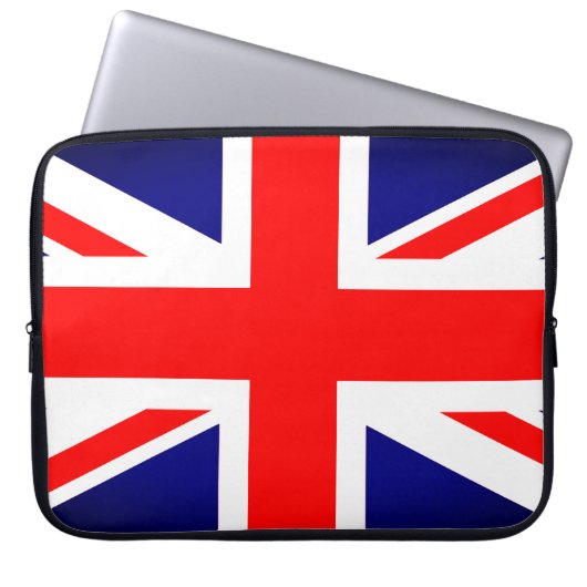 Union Jack Electronics Bag Laptop Sleeve (Voorkant)