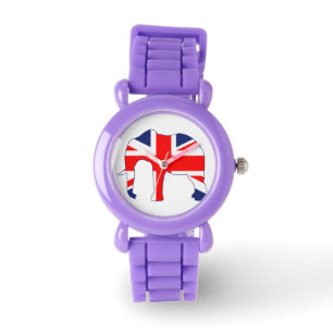 Union Jack Elephant Britse vlag horloge