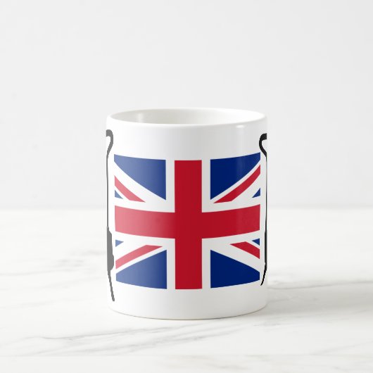 Union Jack en Paraffine drukkachel Koffiemok (Center)