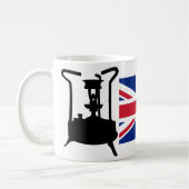 Union Jack en Paraffine drukkachel Koffiemok (Links)