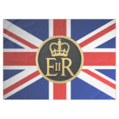 Union Jack en Royal Jubilee Insignia. Tafelkleed (Voorkant (Horizontaal))