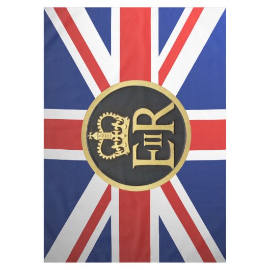 Union Jack en Royal Jubilee Insignia. Tafelkleed (Voorkant)