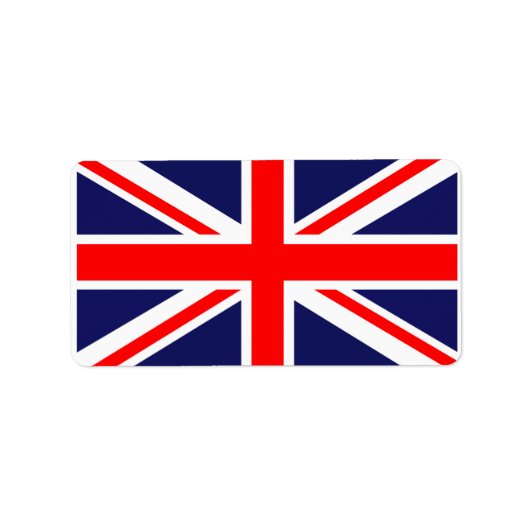 Union Jack England vlag Etiket (Voorkant)