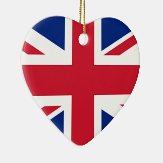 Union Jack English British Flag Valentijn Ornament (Rechts)