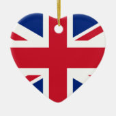 Union Jack English British Flag Valentijn Ornament (Voorkant)