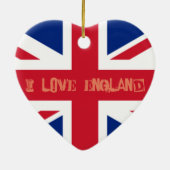 Union Jack English British Flag Valentijn Ornament (Achterkant)