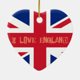 Union Jack English British Flag Valentijn Ornament