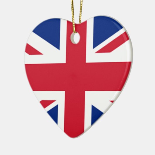 Union Jack English British Flag Valentijn Ornament (Links)