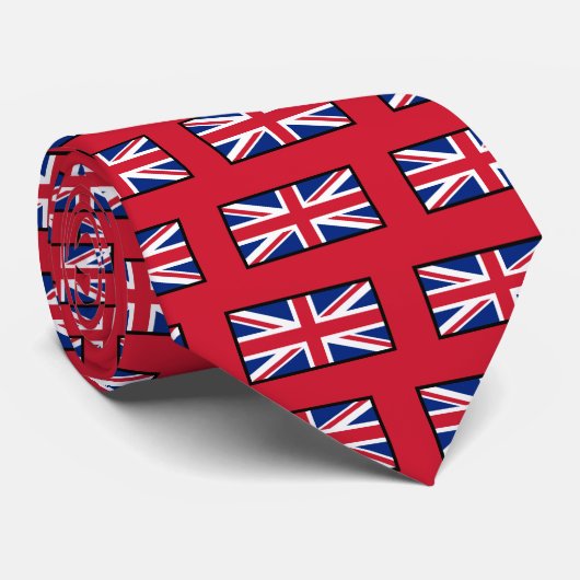 Union Jack - Ensign Red Stropdas (Opgerold)