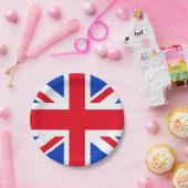 Union Jack-feestborden Papieren Bordje (Feest)