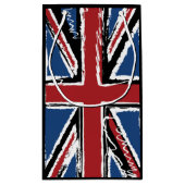 Union Jack Flag Abstract Scribble Klein Cadeauzakje (Achterkant)