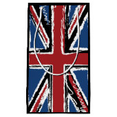 Union Jack Flag Abstract Scribble Klein Cadeauzakje (Voorkant)
