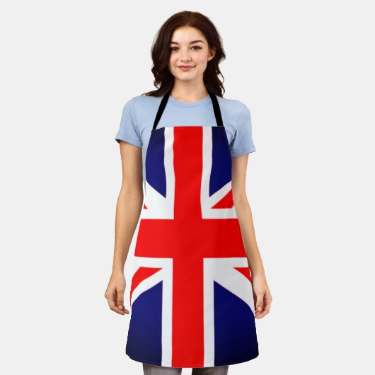 Union Jack Flag Apron Schort (Gedragen)