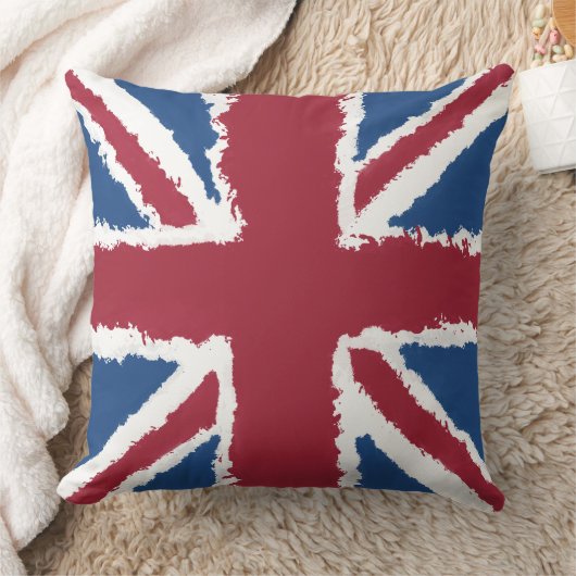 Union Jack Flag Art van Heva Weva Kussen (Deken)