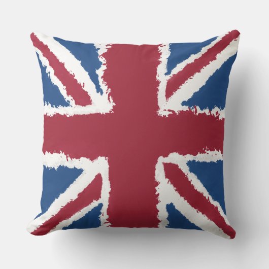 Union Jack Flag Art van Heva Weva Kussen (Voorkant)