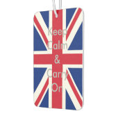 Union Jack Flag Blijf kalm en ga verder Luchtverfrisser (Links)