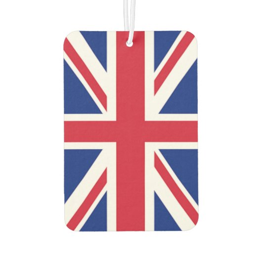 Union Jack Flag Blijf kalm en ga verder Luchtverfrisser (Achterkant)