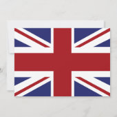 Union Jack Flag British Wedding Save the Date (Achterkant)