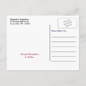 Union Jack Flag British Wedding Save the Date Aankondigingskaart (Achterkant)