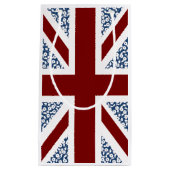 Union Jack Flag Calico Floral Pattern Klein Cadeauzakje (Voorkant)