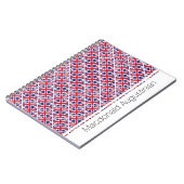 UNION JACK Flag Custom Patriotic Notitieboek (Linkerzijde)