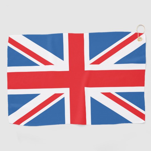 Union Jack/Flag Design Golfhanddoek (Horizontaal)
