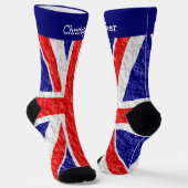Union Jack Flag Design Sokken (Gebogen)