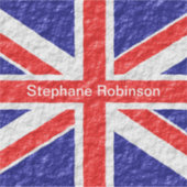 Union Jack Flag Design Sticker (Voorkant)