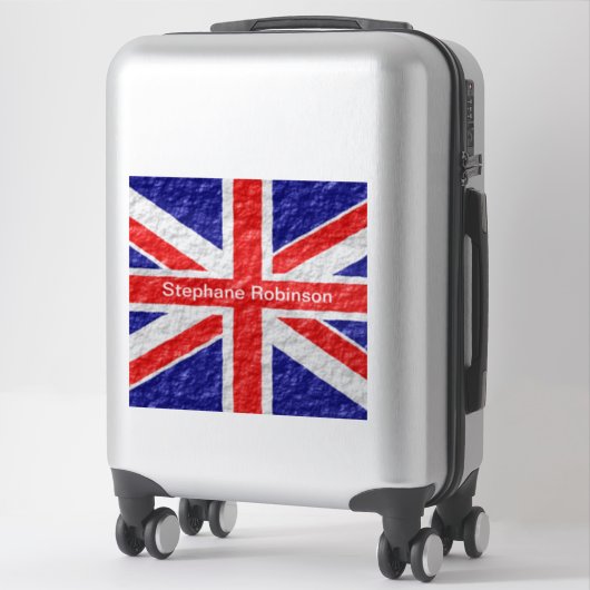 Union Jack Flag Design Sticker (Koffer)