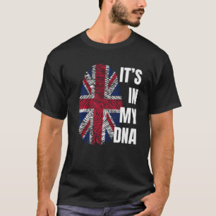 Union Jack Flag DNA Fingerprint Groot-Brittannië T-shirt
