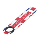 Union Jack Flag Engeland bot Speed Flessenopener (Voorkant Gekanteld)
