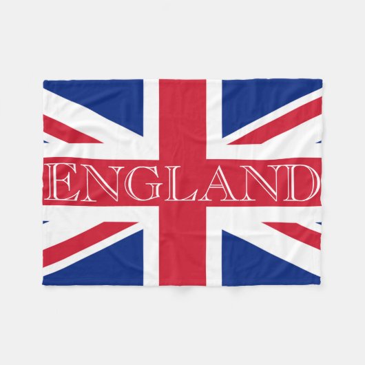 Union Jack Flag Engeland fbcnt Fleece Deken (Voorkant (Horizontaal))