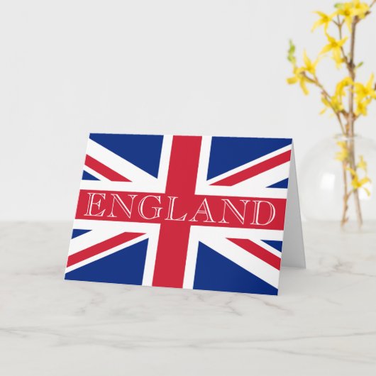 Union Jack Flag Engeland gccnt Kaart (Gele Bloem)