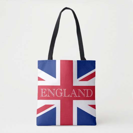 Union Jack Flag Engeland stint Tote Bag (Voorkant)
